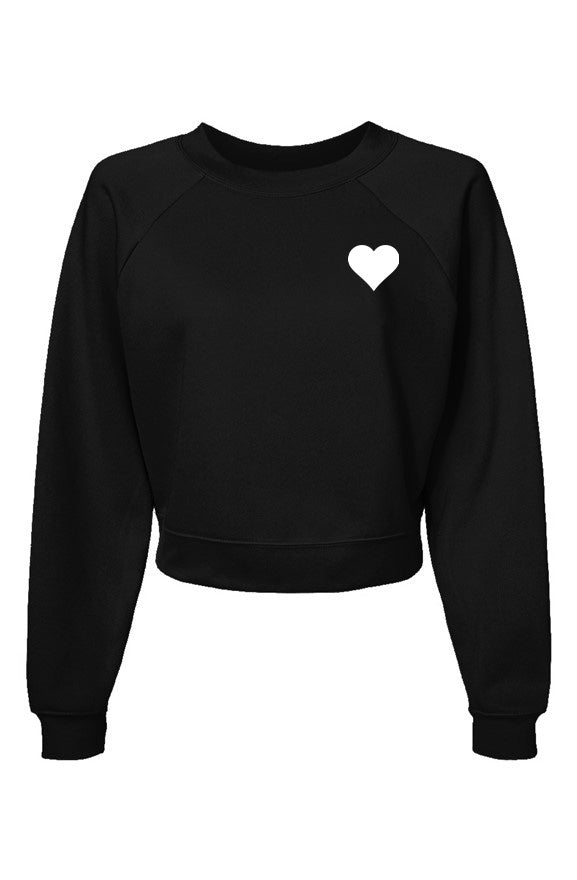 Womens Raglan Pullover Fleece Sweatshirt