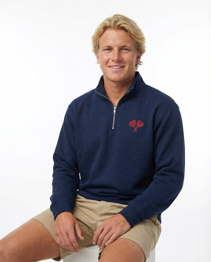 Love All Tennis Men's Quarter Zip Pullover