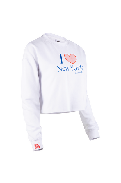 Love All Tennis Women's Lightweight Cropped Crew Pullover